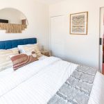 A private bedroom at a sober living home in Philadelphia.